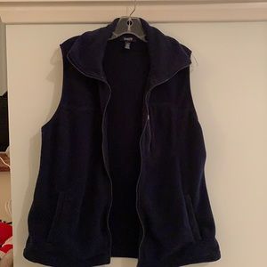 Chaps Fleece Navy Blue Vest